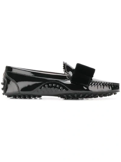 Tod's X Alessandro Dell'acqua Patent Leather Loafers In Black