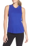 Alo Yoga Heat Wave Tank In Sapphire