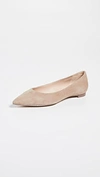 Sam Edelman Women's Sally Pointed Toe Suede Flats In Oatmeal Suede Leather