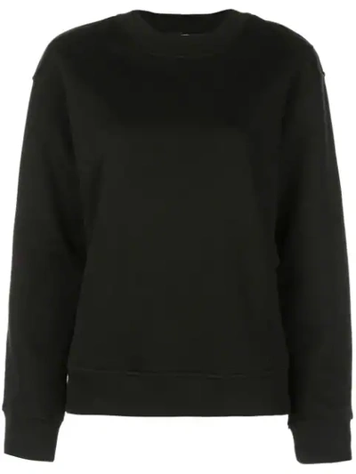 Rabanne Side-zip Cotton Sweater In Black