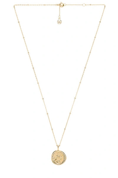 Gorjana Compass Coin Necklace In Gold