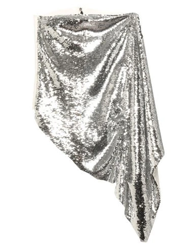 Paula Knorr Sequined Top In Silver Bianco
