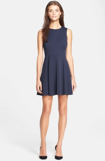 Theory 'tillora' Fit & Flare Dress In Navy | ModeSens