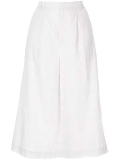 Sea Cropped Trousers In White