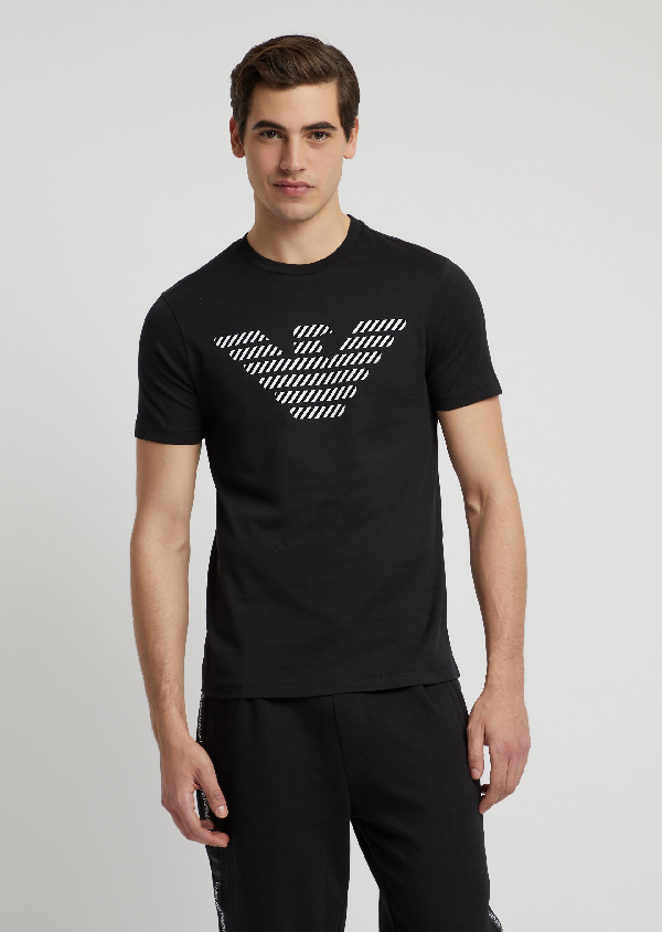 Emporio Armani T-shirts - Item 12313380 In Black | ModeSens