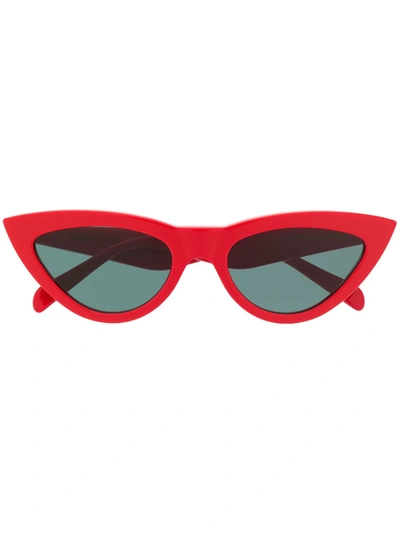 Celine Cat Eye Sunglasses In Red