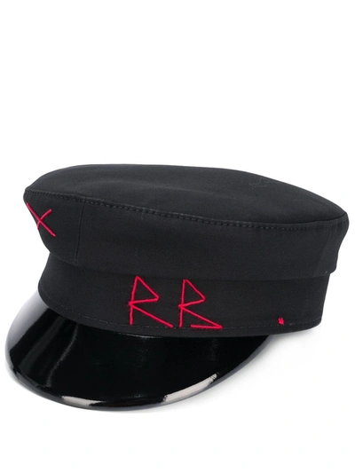 Ruslan Baginskiy Embroidered Logo Baker Boy Cap In Black