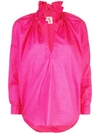 A Shirt Thing Frill Collar Blouse - Pink