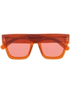 Stella Mccartney Square Shape Sunglasses In Orange