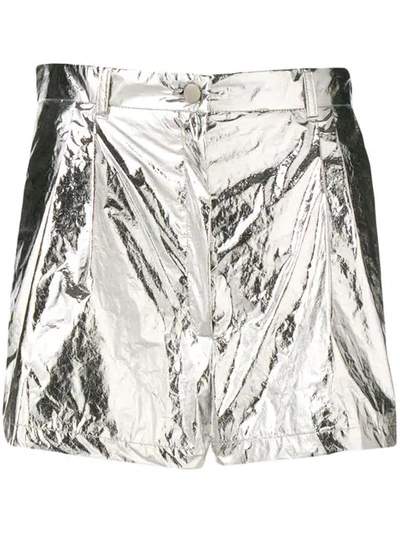 Roseanna Metallic Shorts - Silver