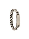 Werkstatt:münchen Chain Plaque Bracelet In Silver