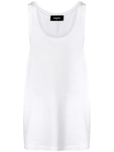 Dsquared2 Sleeveless Undershirts In White