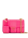 Prada Medium Diagramme Shoulder Bag - Pink