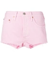 Levi's High-waisted Denim Shorts In Pink