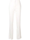 Victoria Beckham Skinny Slit-hem Pants In White