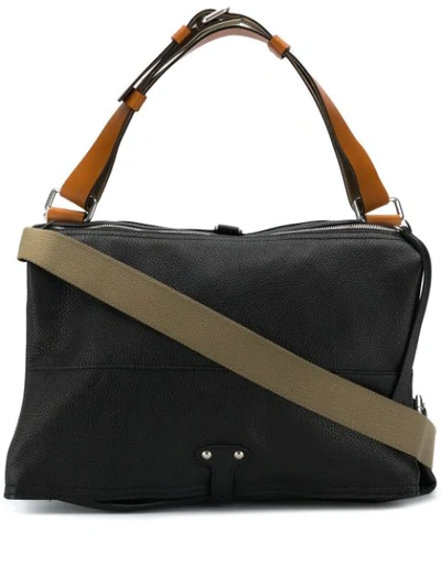 Maison Margiela Roll Top Shoulder Bag In Black