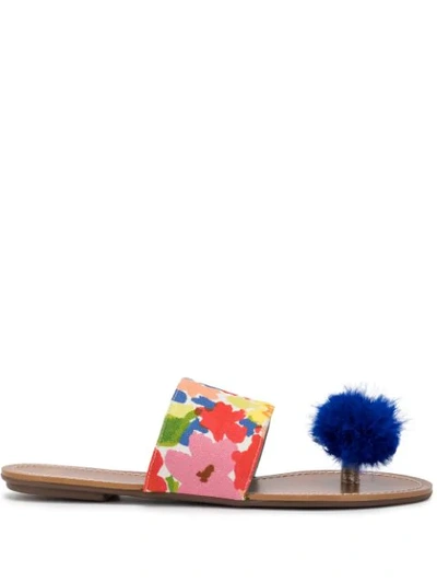 Frances Valentine Multicoloured Toe Post Sandals