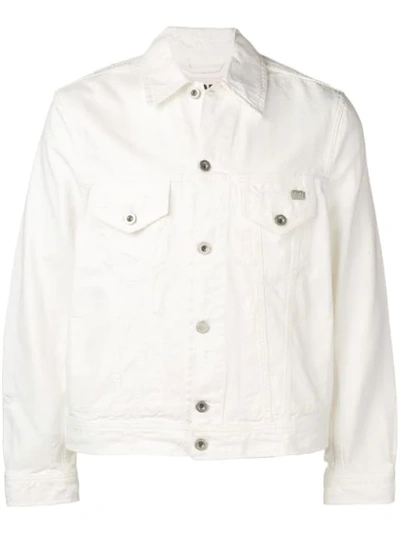 Diesel Button Up Jacket In White