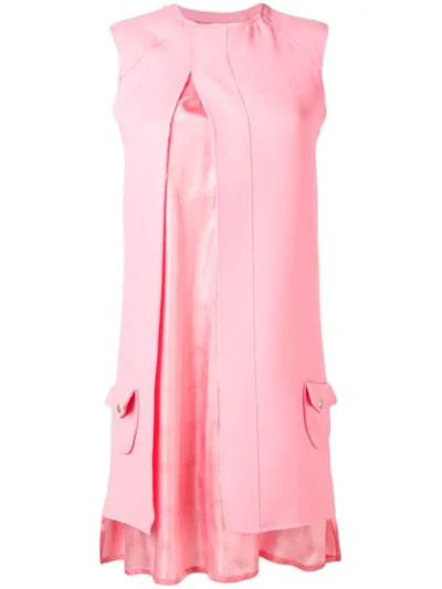 Courrèges Split Mini Dress In Pink