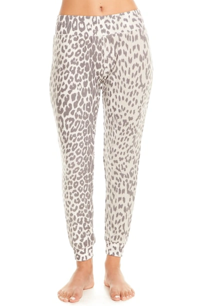 Chaser Cozy Knit Lounge Jogger Pants In Animal