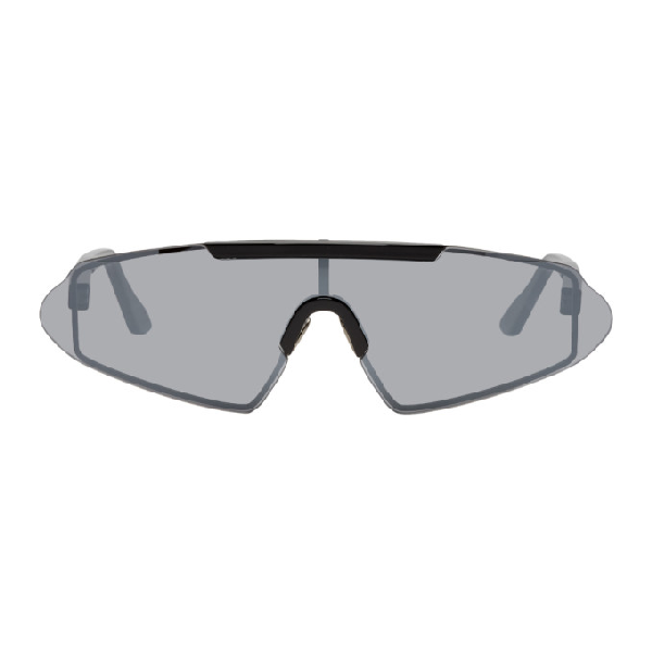 Acne Studios Black Bornt Sunglasses In Blacksilver | ModeSens