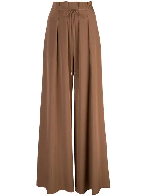 pleated palazzo trousers zara