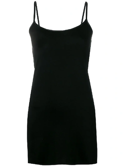 Paco Rabanne Fitted Slip Dress - Black