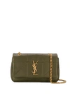 Saint Laurent Quilted Shoulder Bag In 3209 Green