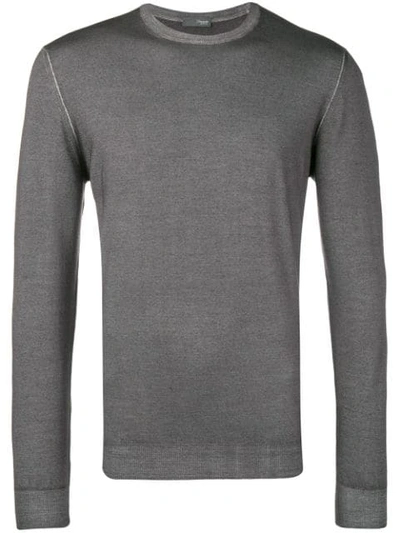 Drumohr Fine Knit Sweater In Grey