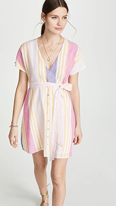Line & Dot Kairi Dress In Flamingo