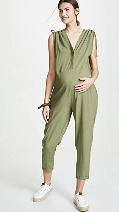 Hatch The Twilight Jumpsuit In Moss