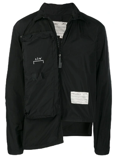 A-cold-wall* Zipped Asymmetric Jacket In Black