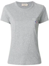 Maison Kitsuné Logo Chest Pocket T-shirt In Grey