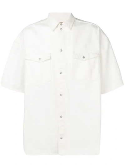 Tom Wood Oversized Short-sleeved Shirt In White