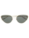 Cartier Première De  Cat-eye Frame Sunglasses In Gold