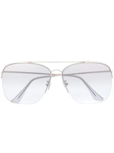 Retrosuperfuture Nazionale Sunglasses - Silver Ombre