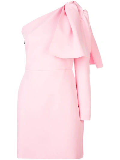 Msgm Einschultriges Minikleid - Rosa In Pink