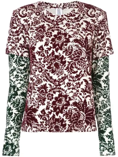 Rosie Assoulin Sweatshirt Mit Blumen-print In Multicolour