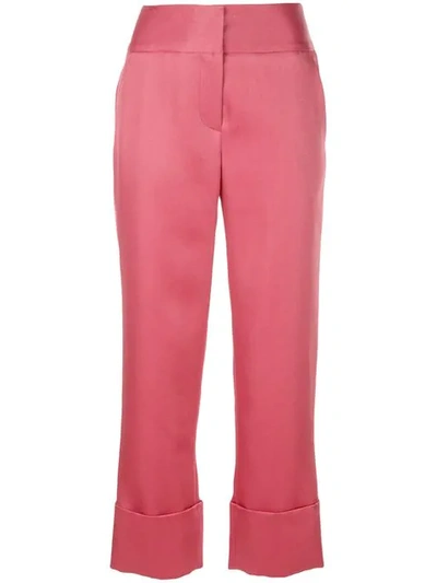 Marina Moscone Tailored Trousers In Pink