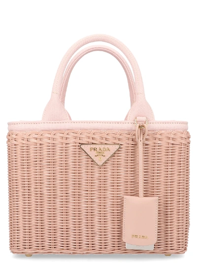 Prada 'midollino' Bag In Pink | ModeSens