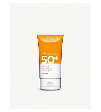 Clarins Sun Care Cream Body Spf 50 (150ml) In Cream / White