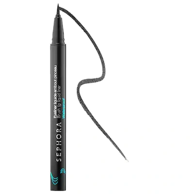 Sephora Collection Hot Line Brush Tip Waterproof Liquid Eyeliner 01 Black 0.0135 Fl. Oz./0.40 ml