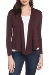 Nic + Zoe Four-way Cardigan In Wine