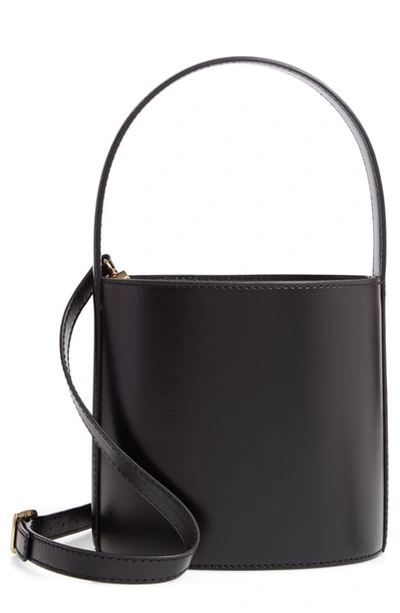 Staud Bissett Leather Bucket Bag - Brown In Cognac