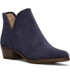Lucky Brand Baley Bootie In Moroccan Blue Suede