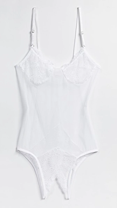 Only Hearts Coucou Bodysuit In White Lily