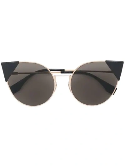 Fendi Lei Sunglasses In Metallic