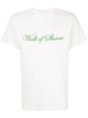 Walk Of Shame Logo Embroidered Crew Neck T-shirt - White