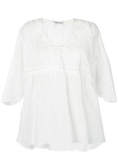Tsumori Chisato Embroidered Blouse In White