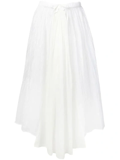 Tsumori Chisato Flared Asymmetric Skirt - White